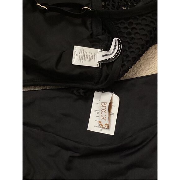 New. Robin Piccone black net bikini. Small . Retails $214 - Picture 6 of 7
